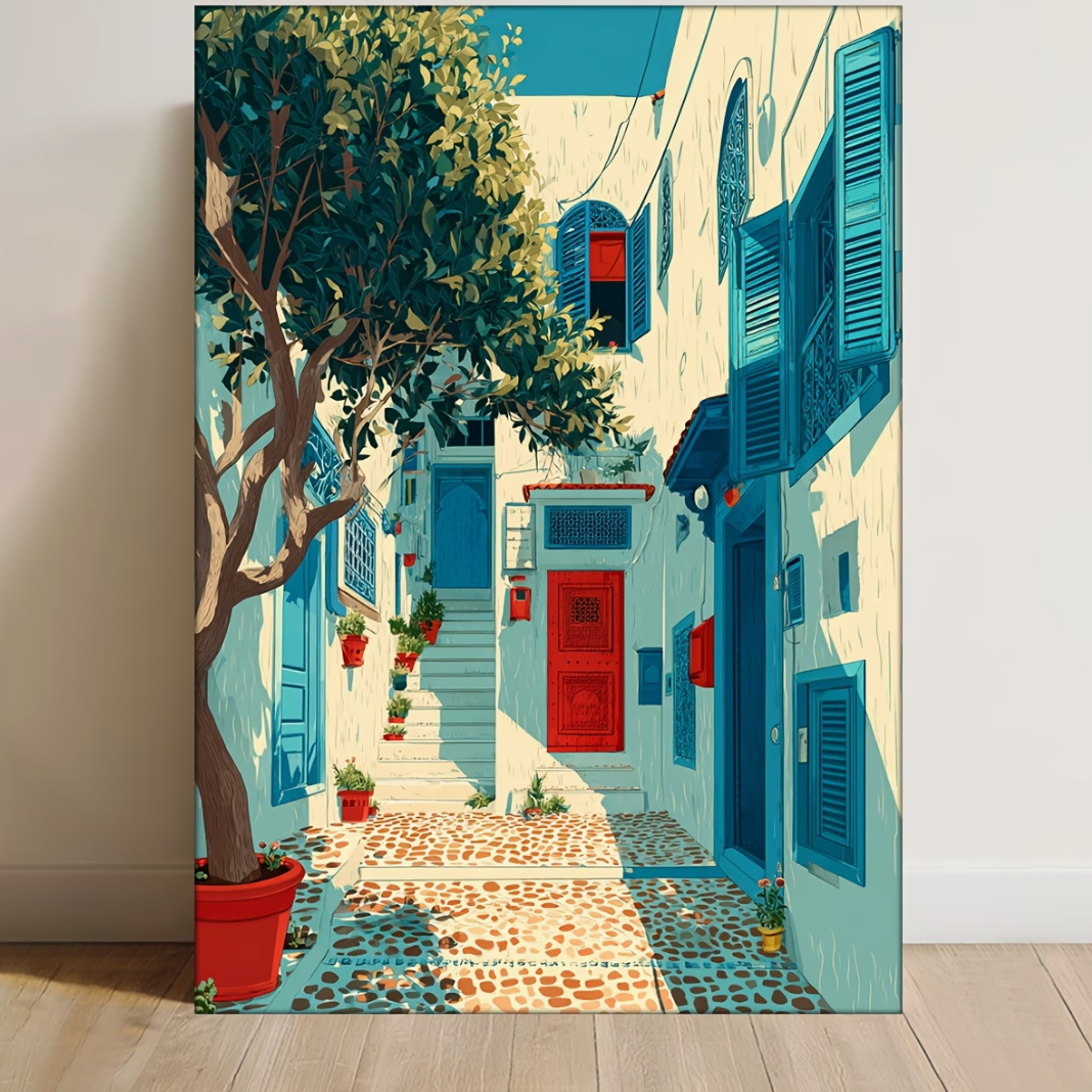 Toile Carte Côtière